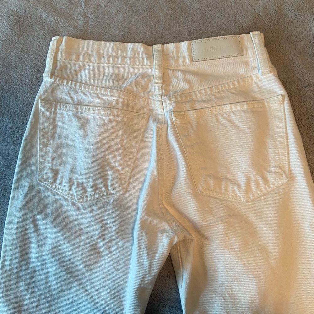 NWT RE/DONE 90s High Rise Loose Jean in White Size 24 - Picture 7 of 16